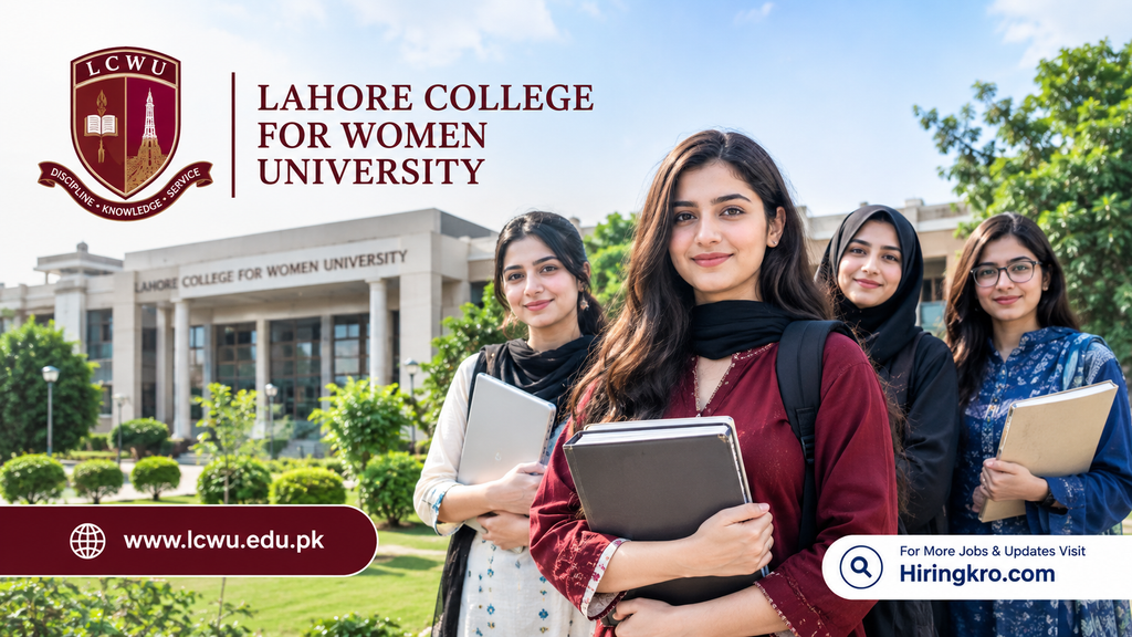 Lahore College For Women University LCWU jobs 2026