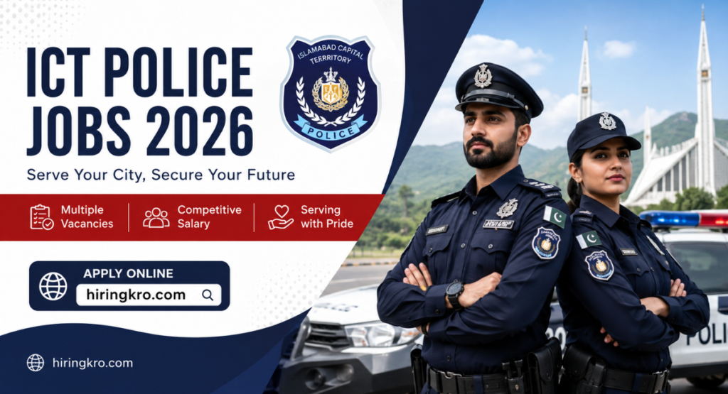 ICT Police Jobs 2026 – Apply Online | Islamabad Police 1500+ Vacancies
