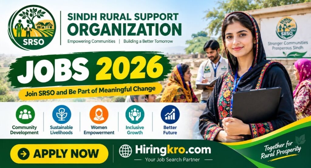 SRSO Jobs 2026 – Sindh Rural Support Organization Careers